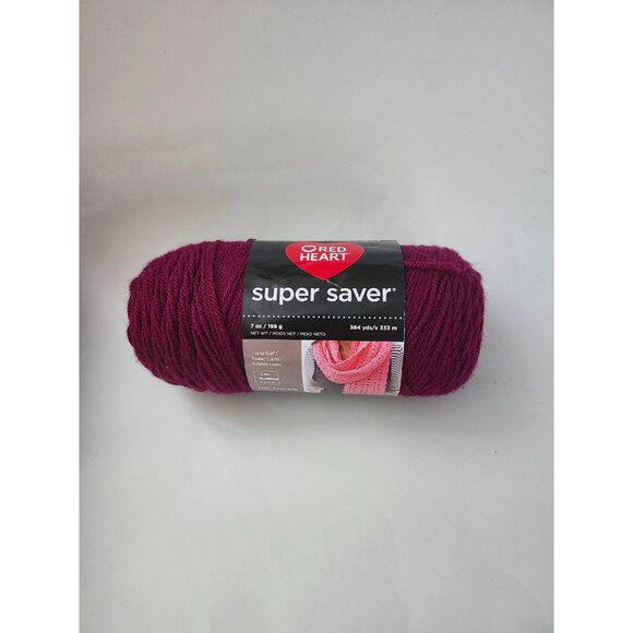 Red Heart Super Saver Yarn-Medium Mulberry E3008-0570 Turkey - Picture 5 of 6